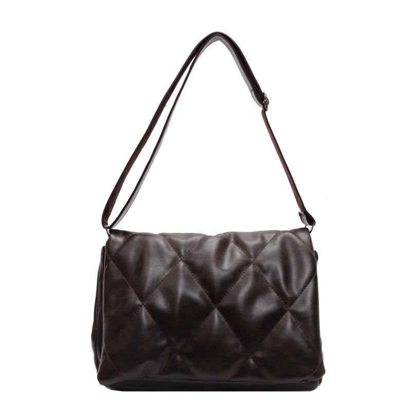 Premium sense large capacity down bag women's new versatile diamond simple lightweight casual women's shoulder messenger bag