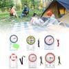Survival Compasses with Ruler Scale Hiking Boatings Orienteering Camping Compasses Map Ruler Magnifier for Map Reading