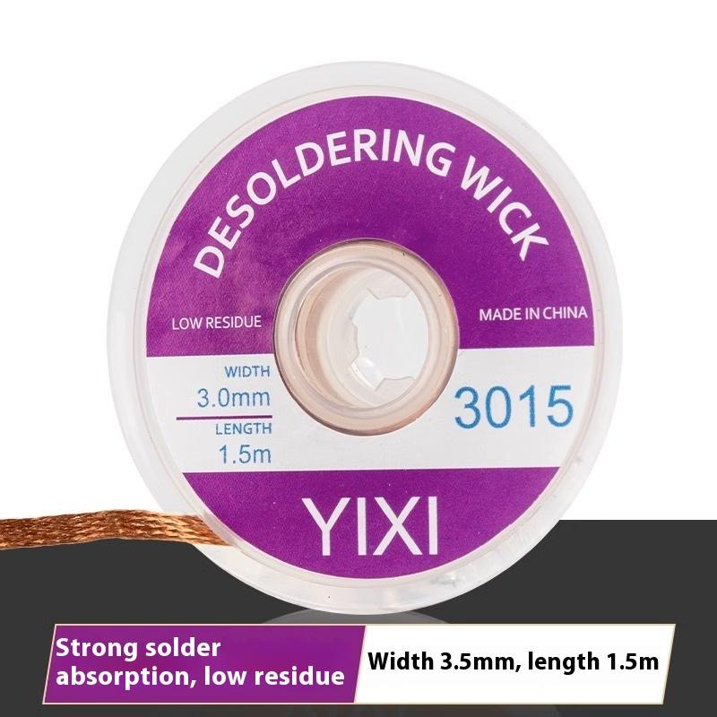 1Pcs Soldering Wick Tin Lead Cord Flux 1-4Mm 1.5/3Meter Desoldering Mesh Braid Tape Copper Welding Point Solder Remover Wire