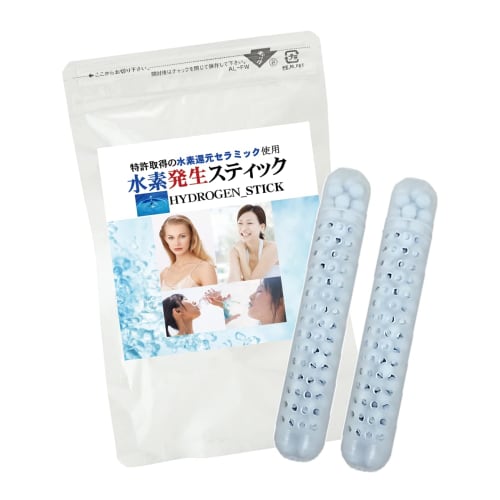 Patented Hydrogen Water Generating Sticks (2 Sticks, 20g Ceramic Hydrogen Generator), Maximum Dissolved Hydrogen Concentration of 1.688ppm