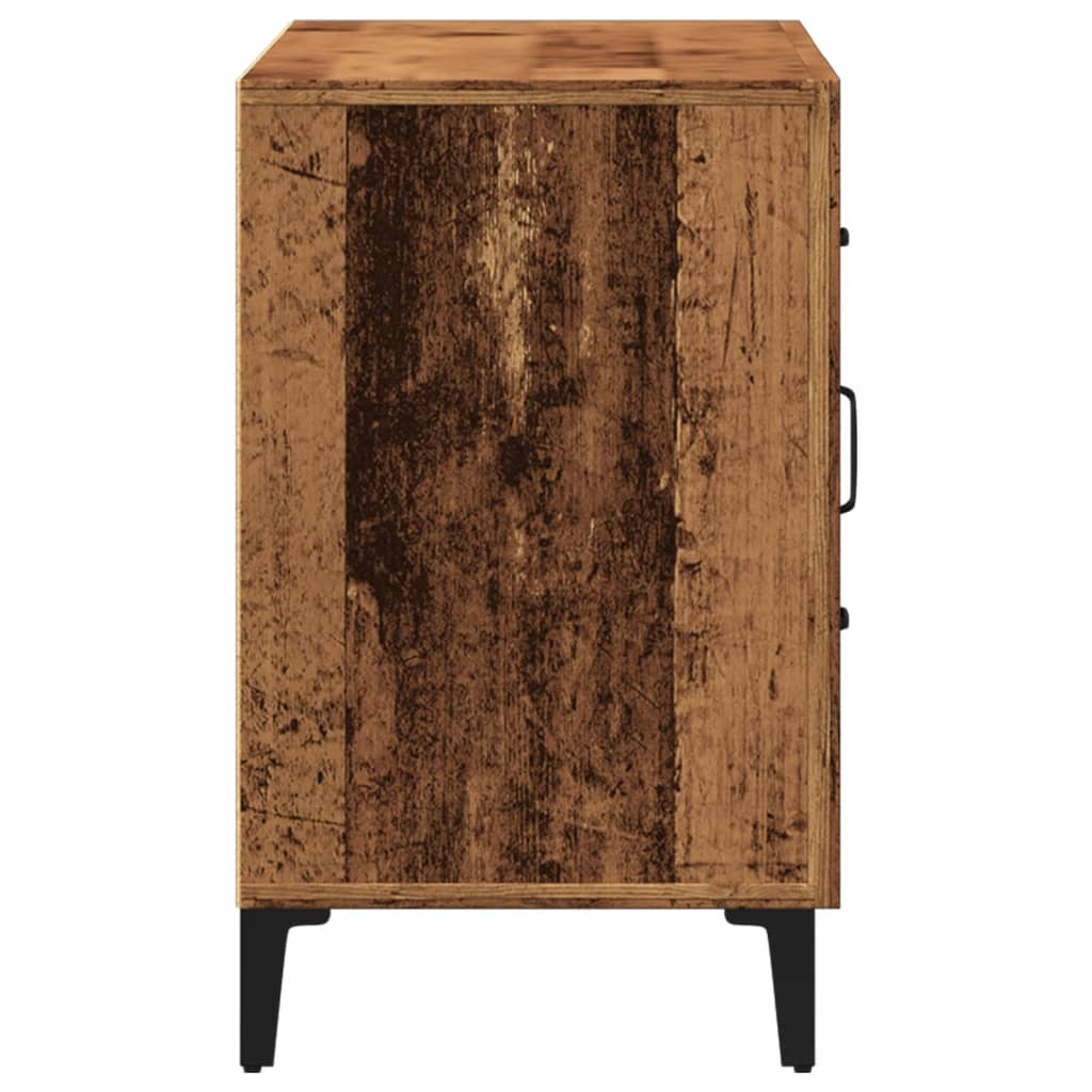 Vidaxl Chest of Drawers, Old Wood, 100X36X60 Cm, Wood-Based Material