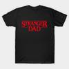 Men Black Print T-shirt Stranger Dad No-Cut Transfer Paper Print Cotton Tshirt