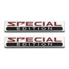 2x Chrome Red&Black Coated Metal Special Edition  Car SUV Emblem 3D Sticker
