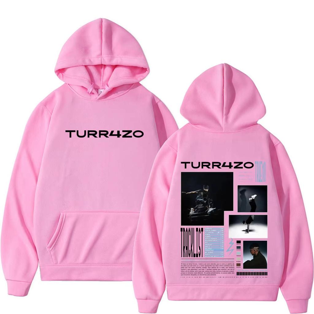 Rapper Trueno Turr4zo Album 2026 Tour Print Hoodie Men Women Hip-hop Pullover Loose Casual Hoodie Gothic Trendy Streetwear for Daily Looks