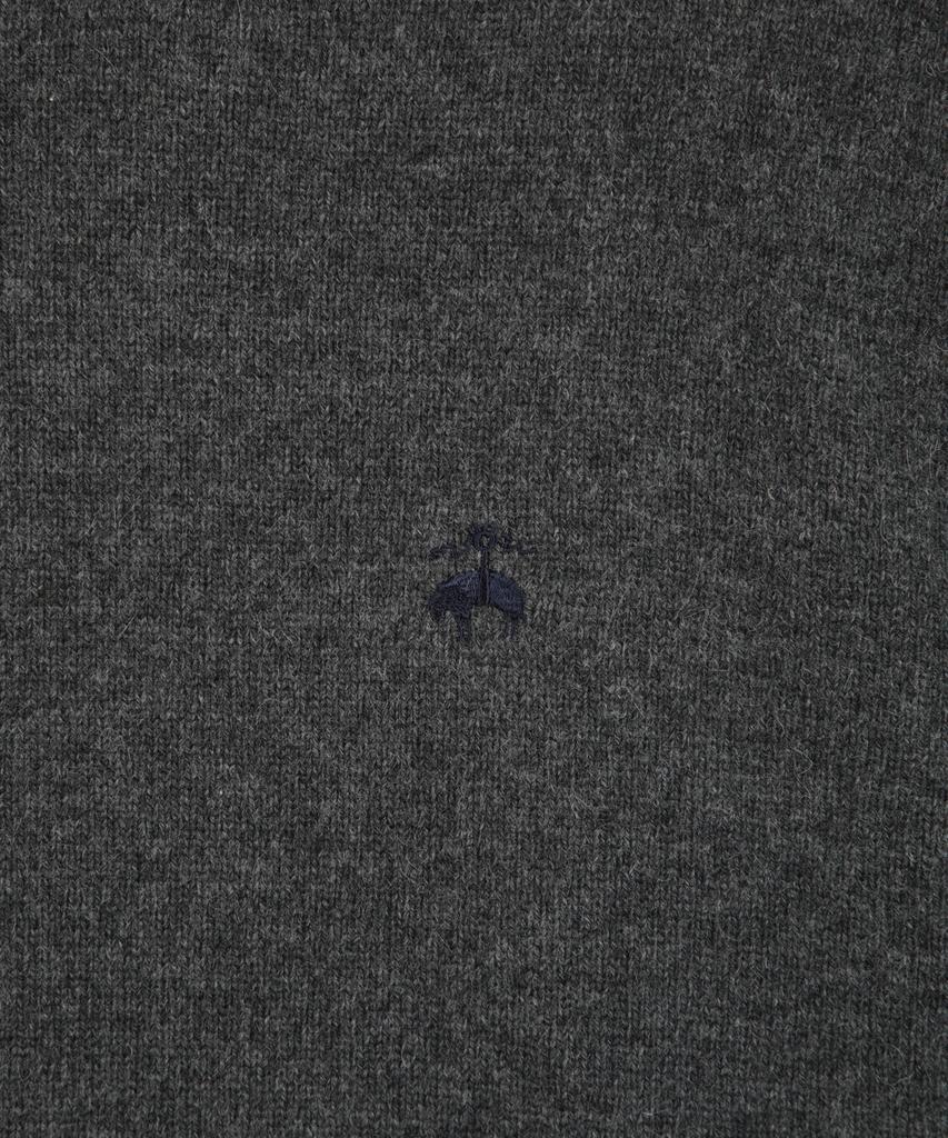 BROOKS BROTHERS Wool Cashmere Solid Sweater (Charcoal) (Bbwrmbf402)