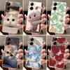 Jelly Casing For Xiaomi POCO X7 PRO 5G/Redmi Turbo 4 5G Clear Silicone Soft TPU Back Cover Cute Cat Rabbit Heart Protective Case
