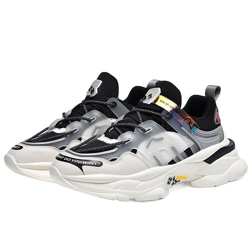 Men's shoes extra large size shoe size sneakers casual platform dad shoes heightened elastic sneakers