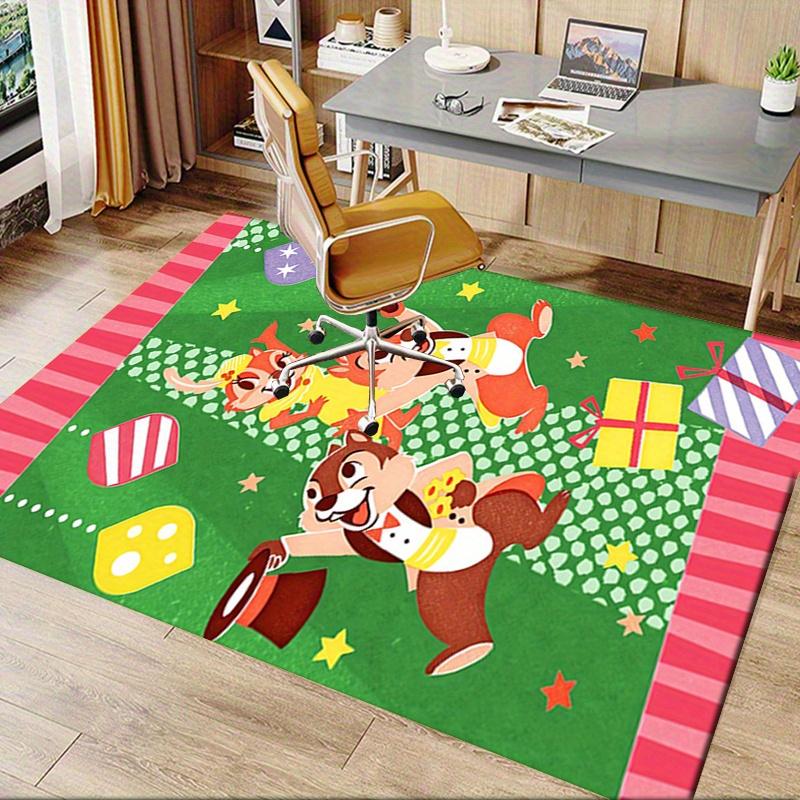 Office Rug Chip and Dale Theme 3D Printed Anti-Slip Rug-Machine Washable for Living Room
