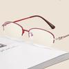 New Women's Anti-blue Reading Glasses Half Frame Hanging Wire Fashion Business Presbyopia Glasses Reading Glasses For The Elderl