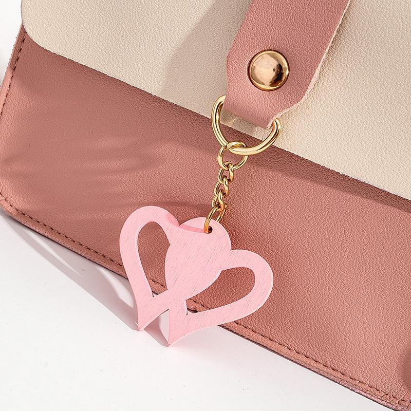 A bag cover color scheme hanging love small square bag autumn and winter new women's mobile phone bag