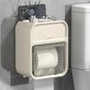 Wall-Mounted Punch-Free Bathroom Tissue & Toilet Paper Holder with Double-Layer Storage Shelf