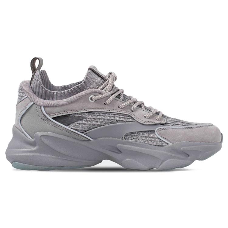 Kiks x Anta Comfortable Abrasion Resistant Breathable Low top Running Shoes Men's Gray 112018883S-1