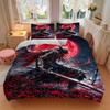 3 Stück Blutmond-Krieger Fantasy-Kunstdruck Heimdekoration Bettwäsche-Set - Universelles Dreiteiliges Set für Schlafzimmer, Gästezimmer, Wohnzimmer, Hotel - Perf