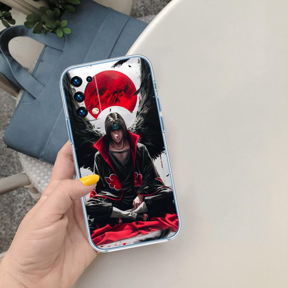 PP5 Anime Naruto Akatsuki Soft Shell Transparent Phone Case for Motorola Moto G7 G8 G9 G84 G85 G73 G24 G15 Z2 Play Power Plus