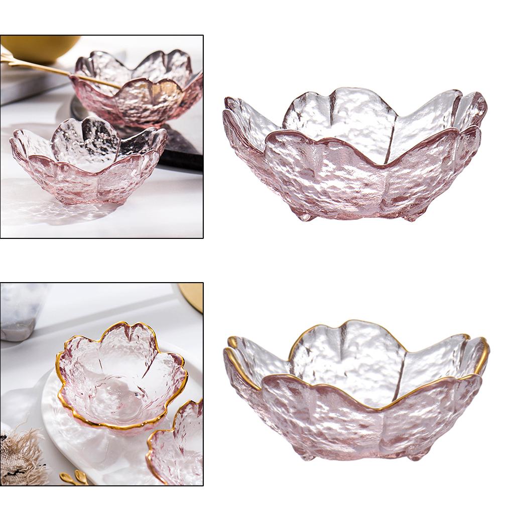 Fruit Bowls, Transparent Household Japanese Salad Glass Dessert , Vegetables,
