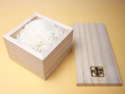Tomikawa Paulownia Wood Rice Container, 5kg, Plain, 1-go (1 go) Measuring Cup with Leveling Rod
