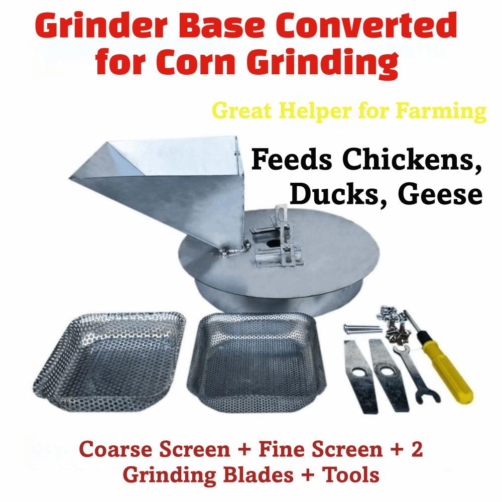 With Screen Corn Grinder Stainless Steel Feed Hopper Breeding Feed Grain Grinder Wheat Grinding