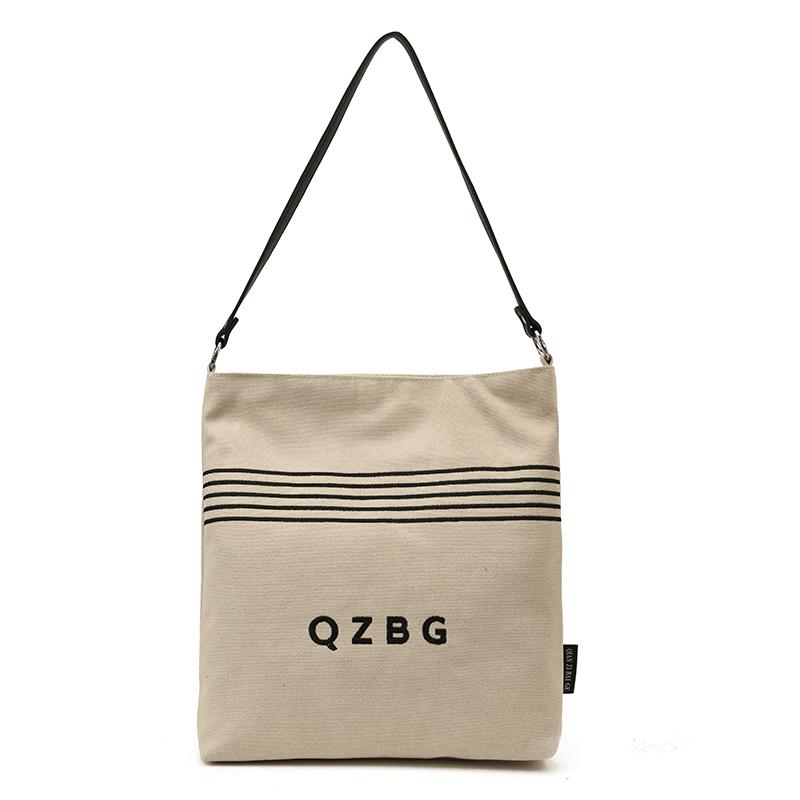 

Casual Solid Color Canvas Large Capacity Sweet Shoulder Bags 2026 High Quality Simple Versatile Durable Crossbody Bags for Women бежевый