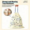 50Pcs/Roll Cartoon Printed Disposable Garbage Bags Tear-Free Plastic Cleaning Bags  Kitchen