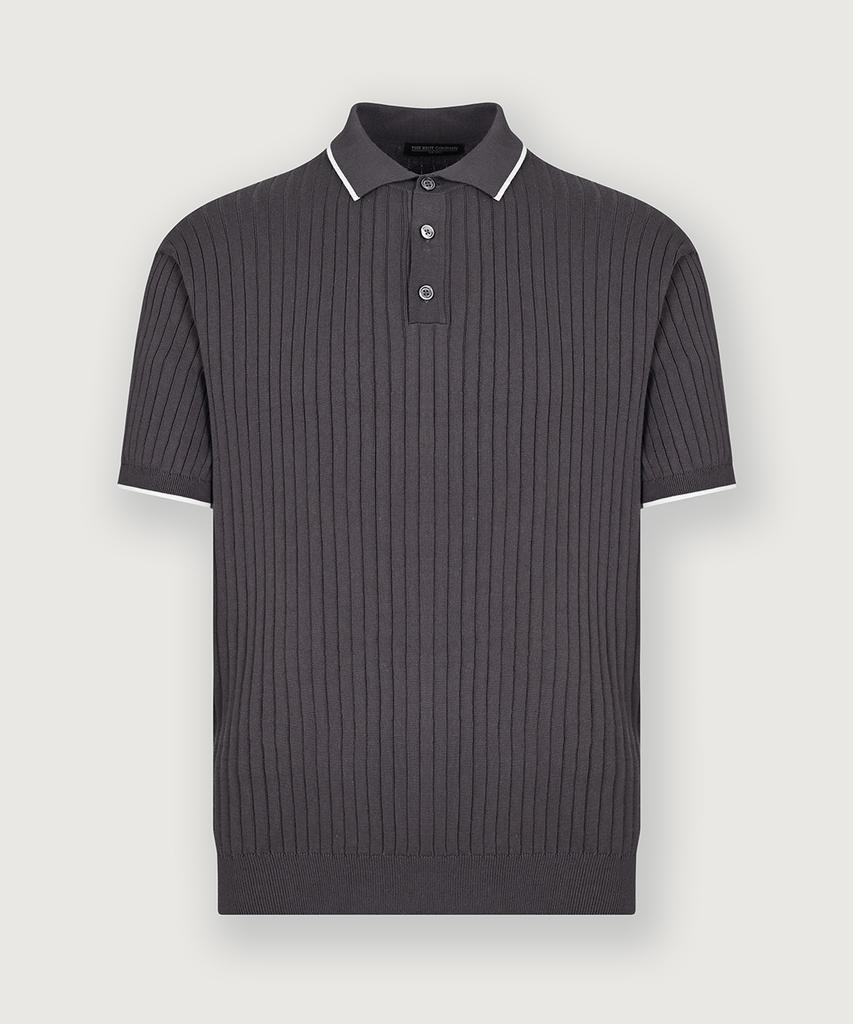 THEKNITCOMPANY (M) Orea Ribbed Polo Knit 3 Colors