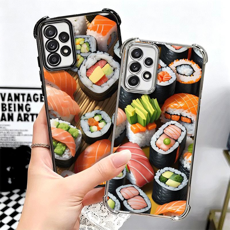 Delicious Sushi Bento Plating Phone Case For Samsung A17 A07 A37 A57 A16 A56 A15 A55 A14 A54 A13 A53 A26 A36 A25 A35 A24 A34 A23