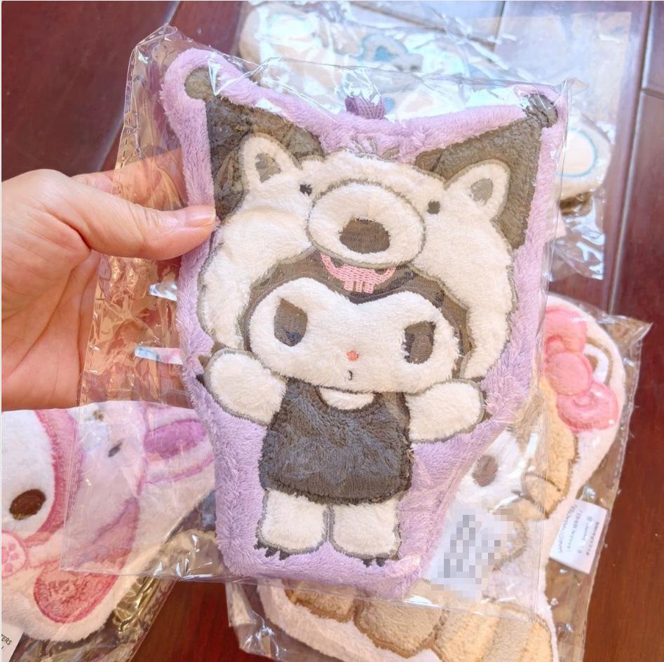 

Hanging Hand Towel Cute Kt My Melody Kuromi Absorbent Lint Free Soft Plush Towel For Bathroom Kitchen Kids Cartoon
