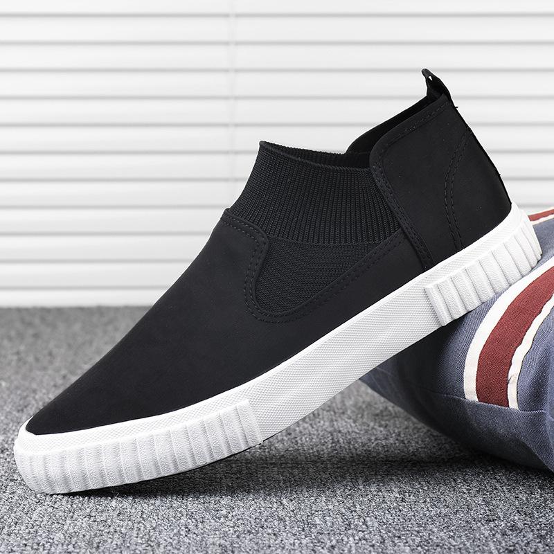 Men'S Cloth Shoes Canvas Trendy Casual Shoes Flat Baseplate Shoes Net Shoes Men'S Trendy Shoes