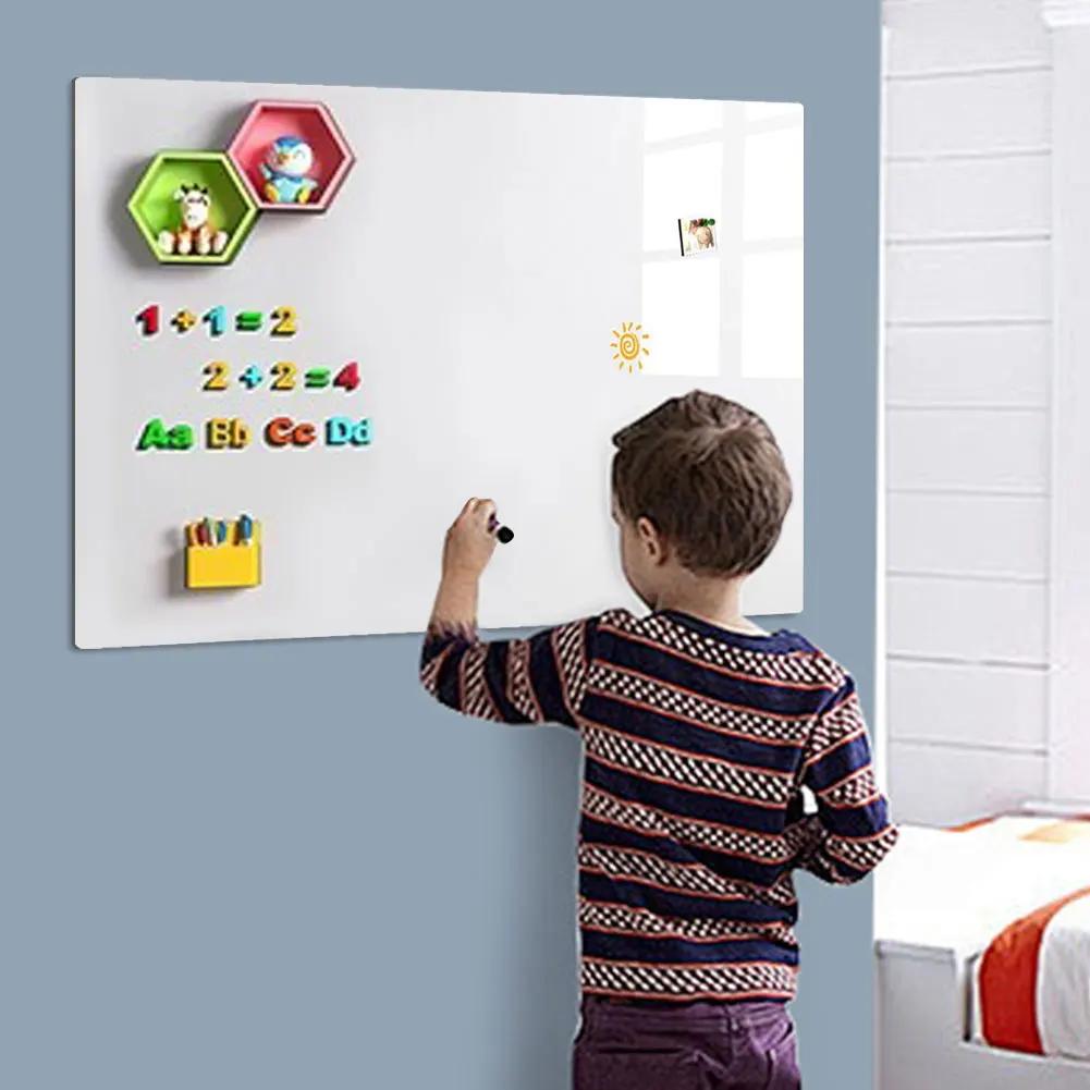Magnetic Whiteboard Fridge Stickers Dry Erase Calendar Portable Kids School Board Memo White Board Gift for Kids Office Board