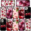 Phone Case for Samsung Galaxy S25 S23 S22 S24 Ultra FE A05 A06 A15 A16 A36 A37 A35 A54 A24 A52 A55 A56 A57 A25 A26 A53 A17 Summer Fruit Cherry Cover