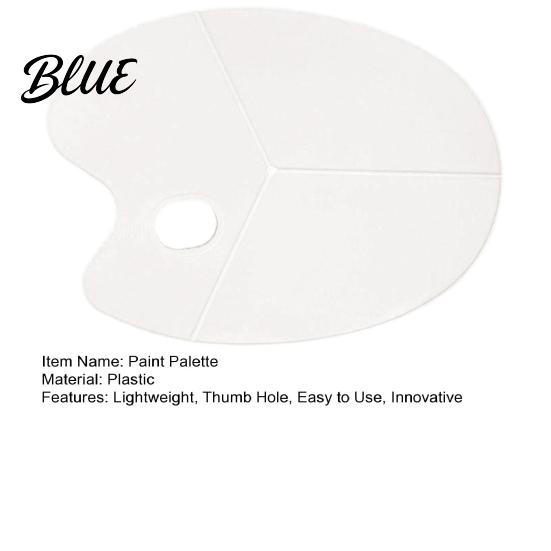 Large Paint Palette Color Mixing Thumb Portable Hole Oval with Artist Art Tray Painting for Acrylic Oil Watercolor