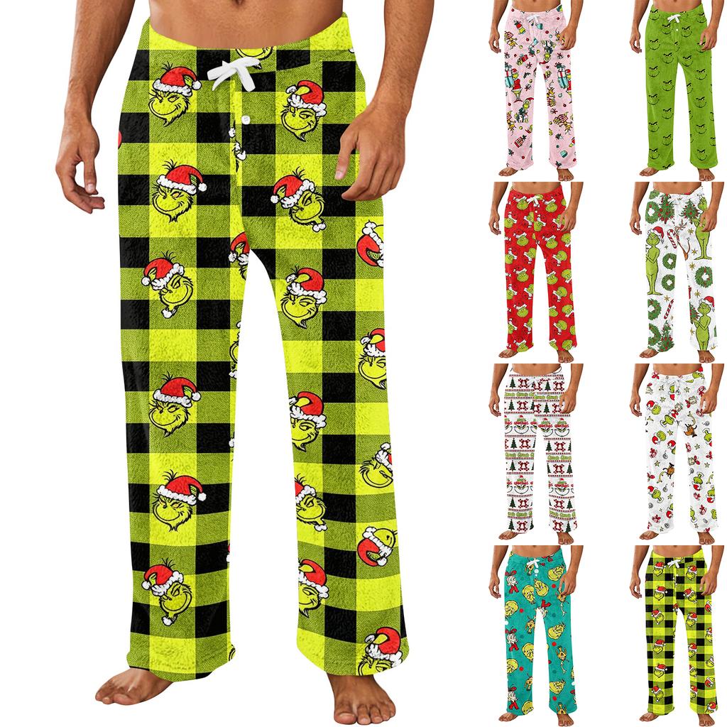Men's Loose Fit Jogger Sweatpants with Pockets Christmas Print