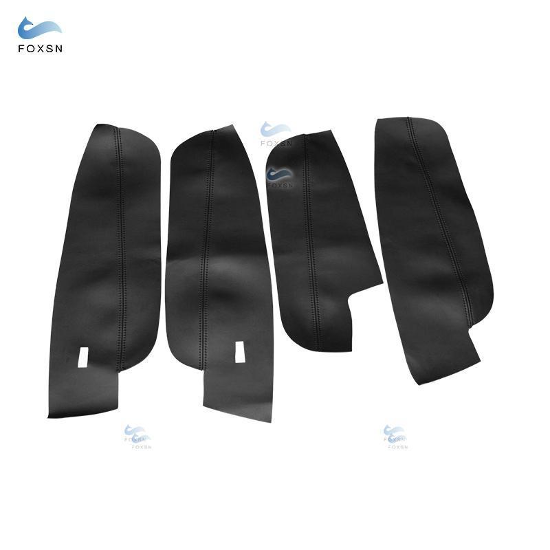 For VW Tiguan 2017 2018 4pcs Microfiber Leather Interior Door Panels Guards / Door Armrest Panel Cover Protective Trim