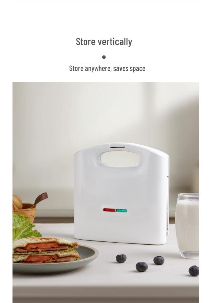 AFC Multifunctional Breakfast Maker: Automatic Double-Plate Sandwich Toaster & Electric Griddle
