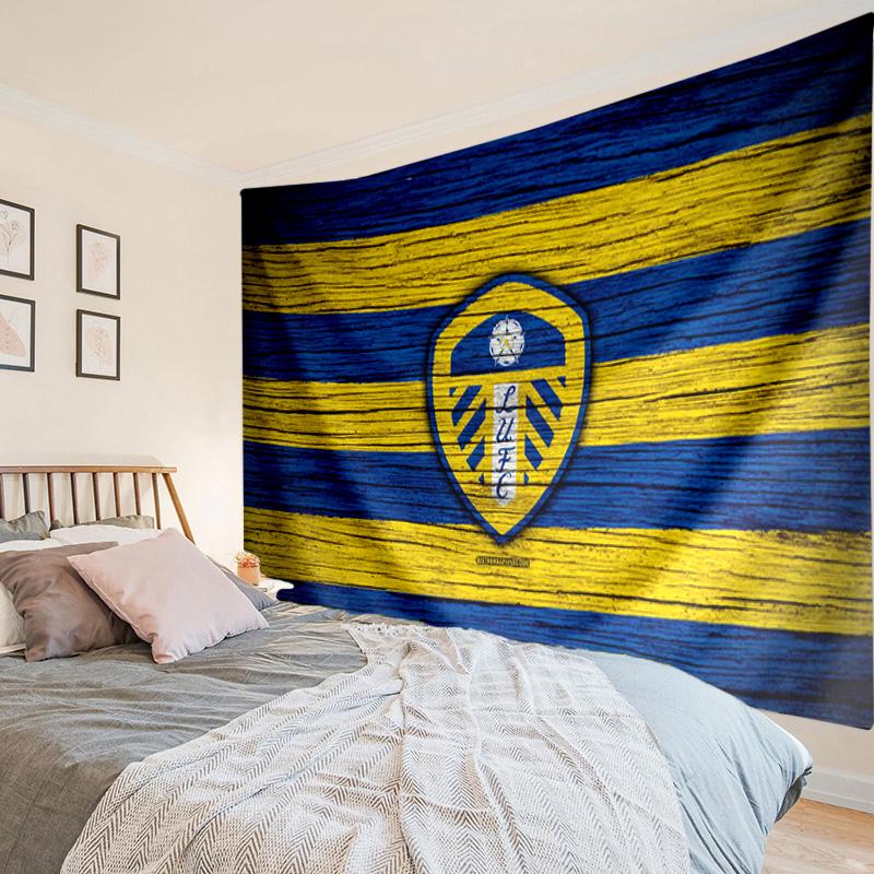 1PC Leeds United Crest Design Tapestry Hanging for Bedroom,Livingroom, Playroom,Decor Art Room Wall Tapestry Holiday and Birthday Gifts
