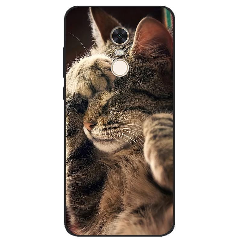 For xiaomi Redmi 5 Plus 5.99 Inch Case on xiaomi Redmi 5 5.7 inch Cover hongmi 5 Plus Phone Cases clear silicon back animal cat