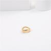 Fenny 18K Gold Plated  No Fade Irregular Bread Grain Hip-hop Style Stainless Steel Finger Ring Trend for Women