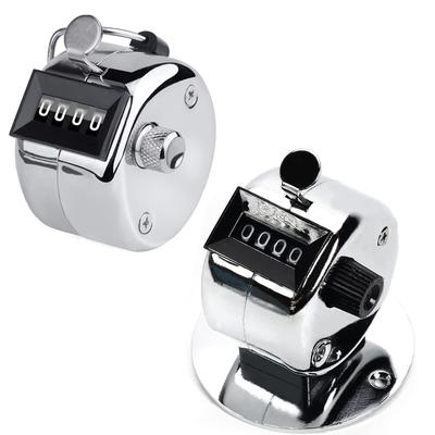 Compteur manuel en métal à 4 chiffres, Clicker de comptage mécanique, Compteur de pas pour l'entraînement, la pêche, le golf