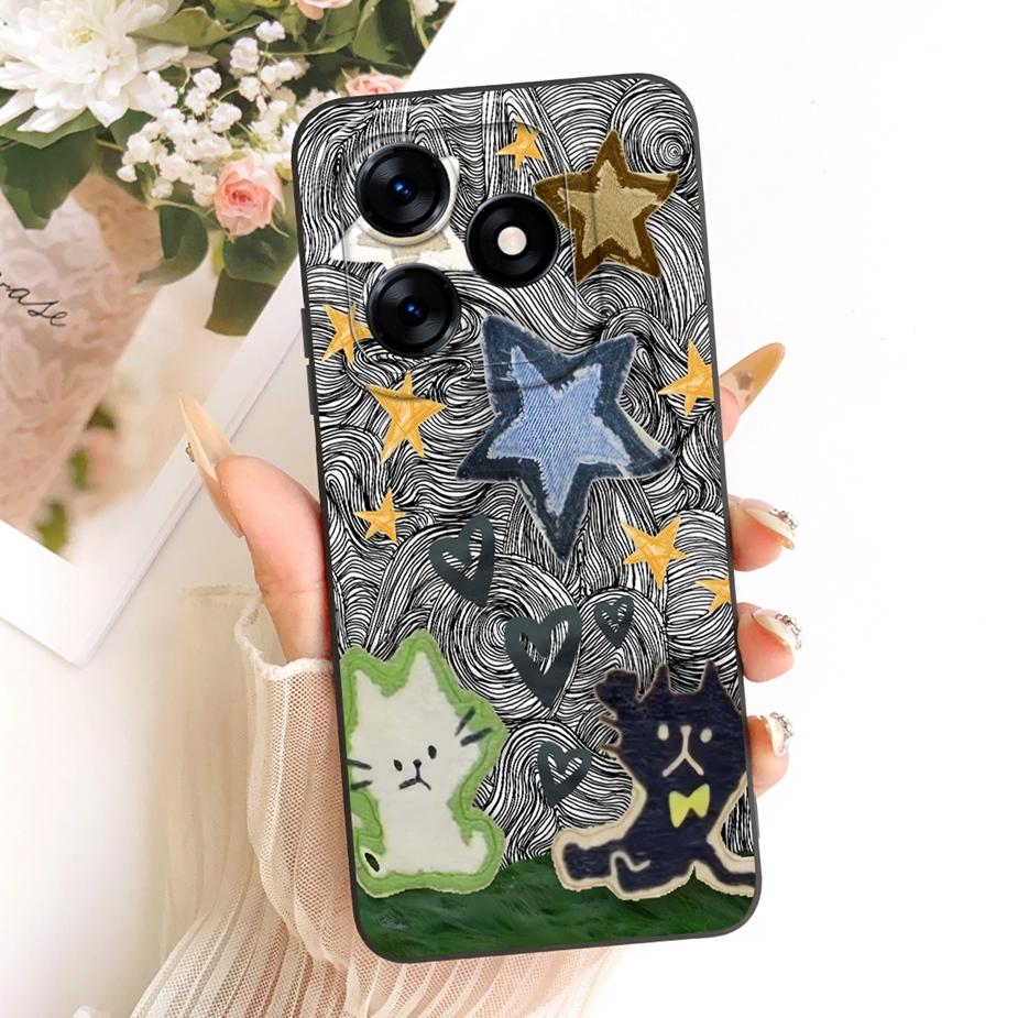 For Realme Note 50 Case Realme C51 C51s C53 Cute Cartoon New Candy Painted Phone Case For Realme C53 C 51 Note50 Soft Cover Bags