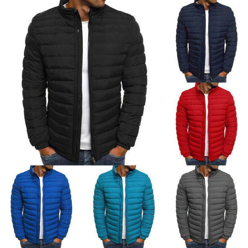 Men's Warm Puffer Bubble Coat Jacket Featuring Cozy Quilted Design For Winter Comfort