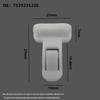 toyota bumper corner clip - white, 1 sztuka