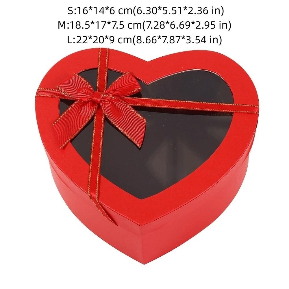 Bowknot Packaging Paper Box Heart-shaped Gift Storage Container New Gift Box  Birthday