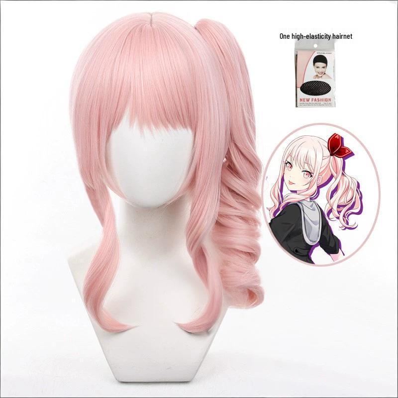 Project SEKAI Akashi Mizi Rosa Rosa Coda di Cavallo Parrucca Cosplay