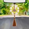 Car Interior Lotus Buddha Pendant Good Luck Rear View Mirror Charm Hangable Buddha Aesthetic Ornament For Truck RV