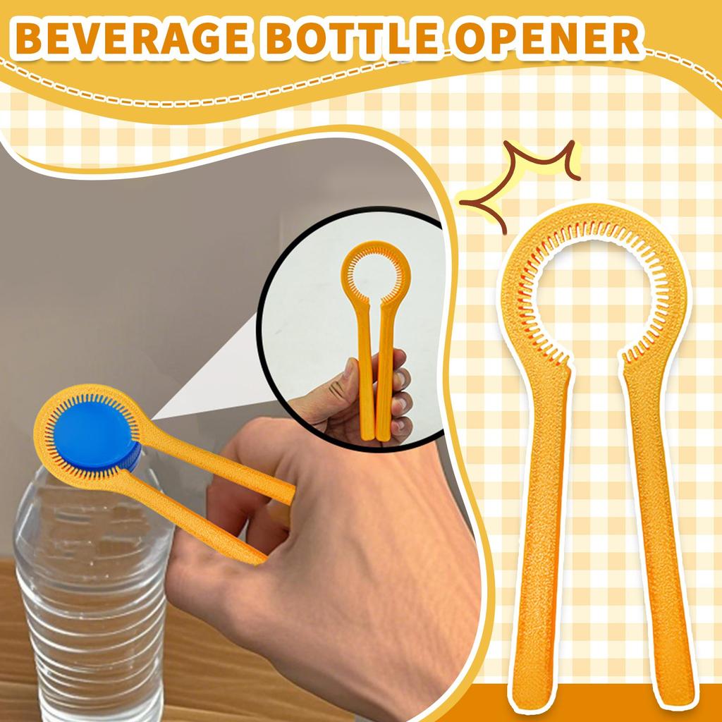 Universal Bottle Opener Beverage Bottle Opener Is Suitable For Weak Hands, Elderly People With Arthritis(Yellow)