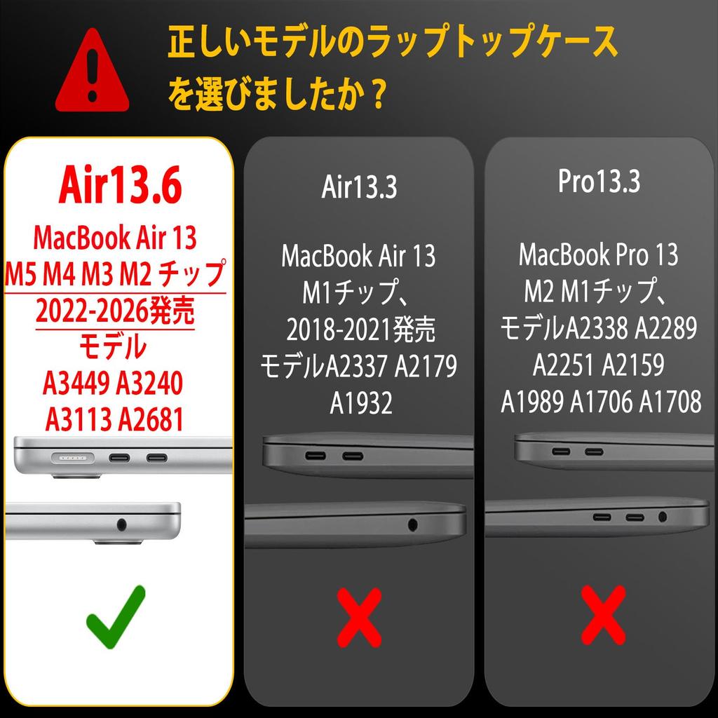 EooCoo 2026 M5 Case for MacBook Air with M2 Chips 2022 Highly A2681 MacBook Air Cover Crystal Clear 13.6-inch M4, M3, (2026, 2024, Releases) -