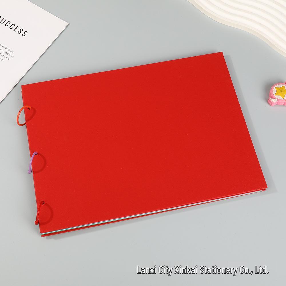 A4 Polaroid Fotoalbum – DIY Scrapbook mit Retro Kraftpapier