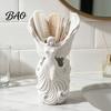 Office Supplies Storage Organizer 3D Printed Angel Wings Vase & Pen Holder, Sculpture Winged Holder Desktop Decor, Multi?Functional Dry Flower Vase,