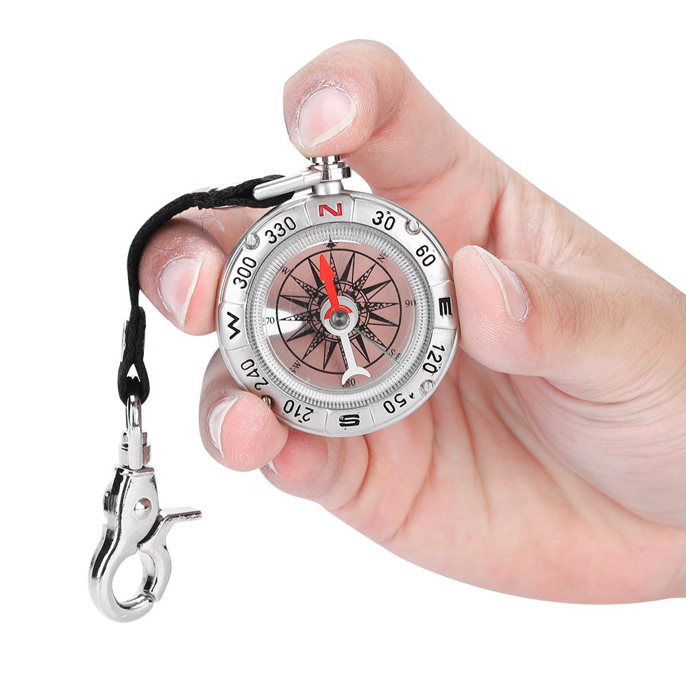 Portable Mini Pocket Watch Compass Keychain Survival Compass for Outdoor Accessories