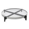 Modern Simple Light Luxury Metal Glass Tray Round Storage Tray Rectangular Decorative Tray Model Room Jewelry Ornaments