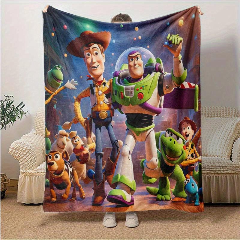 1pc,Toy Story Characters Blanket Soft & Cozy Throw for Home Decor, Couch Cover, Outdoor Use, Travel
